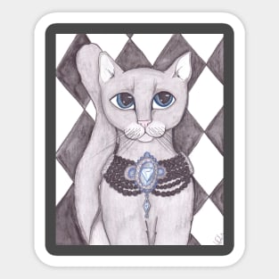 Cat art Sticker